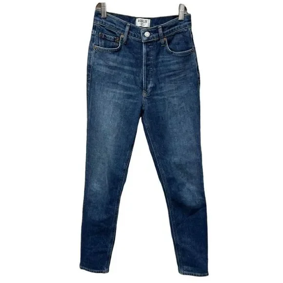 Agolde Nico High Rise Slim Jeans Fixation Size 24 - Picture 4 of 11